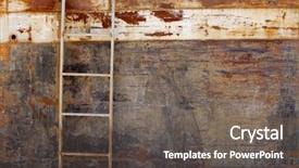  Presentation with metal corrosion - Cool new presentation theme with metal corrosion - od ship detail backdrop and a gray colored foreground