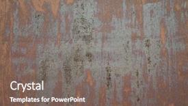  Presentation with metal corrosion - PPT layouts with metal corrosion - texture of old grunge rust background and a gray colored foreground