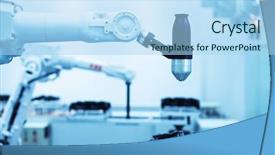  Presentation with artificial intelligence - PPT theme with metal detection - artificial intelligence machine background and a  colored foreground