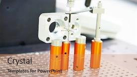  Presentation with measurement - Amazing slide deck having metal detection - close-up check measurement of detail backdrop and a coral colored foreground