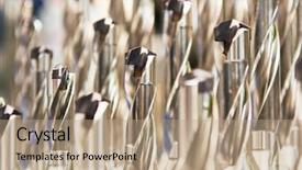  Presentation with drill - Amazing PPT layouts having metal drill tool set backdrop and a coral colored foreground