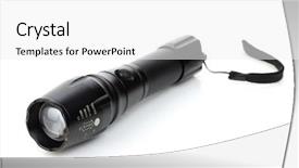  Presentation with metal - Slides enhanced with metal flashlight isolated on white background and a white colored foreground