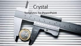  Presentation with measuring - PPT layouts consisting of metal gauge measuring a one background and a light gray colored foreground