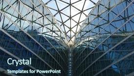  Presentation with structure - Theme enhanced with science architecture - metal-glass architectural structure background and a wine colored foreground