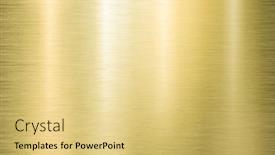  Presentation with brushed metal - Presentation design with metal golden brushed texture or background background and a yellow colored foreground