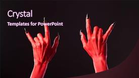  Presentation with metal music - Slide set featuring metal halloween or music theme background and a wine colored foreground