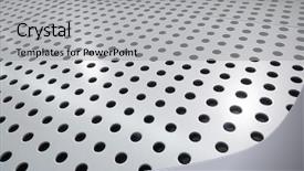 Presentation with shiny - Colorful PPT layouts enhanced with metal hole mesh pattern shiny backdrop and a light gray colored foreground