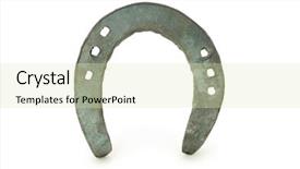  Presentation with white horse - Audience pleasing theme consisting of insurance sector - abstract scene route on background backdrop and a light gray colored foreground