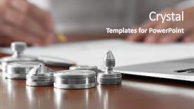  Presentation with stamps - Cool new PPT theme with metal ink pads and stamps backdrop and a gray colored foreground