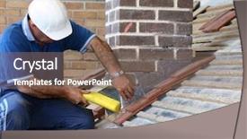  Presentation with roof - Colorful presentation enhanced with metal lead - trainee roofer learning how backdrop and a violet colored foreground