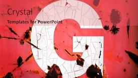  Presentation with letter - Slide deck featuring metal-letter-g-with-rusted background and a  colored foreground