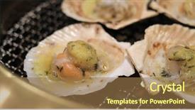  Presentation with dockside restaurant - Cool new presentation with metal net in japanese restaurant backdrop and a coral colored foreground