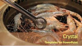  Presentation with japanese style - Presentation having metal net in restaurant background and a red colored foreground