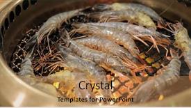  Presentation with japanese style - Beautiful presentation featuring metal net in restaurant backdrop and a coral colored foreground