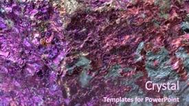  Presentation with plain colors gray texture cloth - PPT theme with pyrite - lilac colored chalcopyrite texture macro background and a tawny brown colored foreground