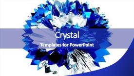  Presentation with blue - PPT theme having metal packaging - large blue bow background and a  colored foreground