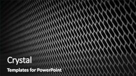  Presentation with metallic - Audience pleasing slide deck consisting of metal panel - closeup of seamless metallic grid backdrop and a dark gray colored foreground
