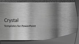  Presentation with black chrome metallic mesh metal - Slides having metal panel over black plastic background and a light gray colored foreground