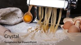  Presentation with pasta - PPT layouts having metal-pasta-maker-machine and a  colored foreground