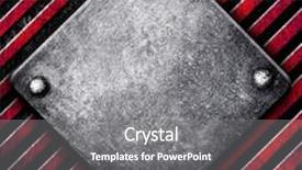  Presentation with stripe - Colorful theme enhanced with metal plate on warning stripe backdrop and a gray colored foreground