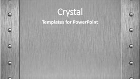  Presentation with aluminium - Slides with metal plate or armour texture background and a gray colored foreground