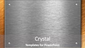  Presentation with metal bronze - Colorful slide deck enhanced with metal plate over bronze backdrop and a gray colored foreground