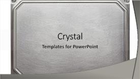  Presentation with metal - Audience pleasing slide deck consisting of metal plate texture with screws backdrop and a light gray colored foreground