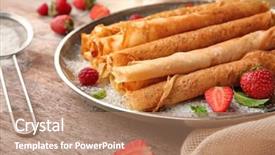  Presentation with metal plating - Beautiful PPT theme featuring metal plate with delicious thin backdrop and a  colored foreground