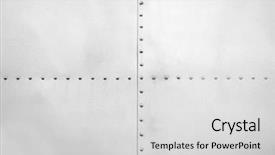  Presentation with sheet metal - Slide deck featuring metal plate with rivets background and a light gray colored foreground