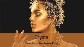  Presentation with black gold - Presentation featuring metal powders - gold woman skin beauty fashion background and a red colored foreground