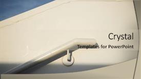  Presentation with concrete wall questions - Beautiful PPT theme featuring metal railing on a concrete backdrop and a soft green colored foreground