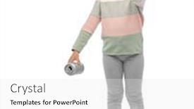  Presentation with metal recycling - Slide set having metal-recycling-waste-sorting background and a white colored foreground