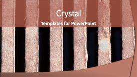  Presentation with sewer - Slide deck with metal sewer on dark background extreme closeup background and a red colored foreground