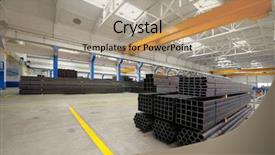  Presentation with warehouse - Beautiful presentation featuring art fashion photo of a gorgeous woman in paper dress holding theatrical mask black and white backdrop and a tawny brown colored foreground