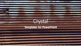  Presentation with sheet metal - Audience pleasing PPT layouts consisting of metal sheet rusty and stained industrial background backdrop and a tawny brown colored foreground