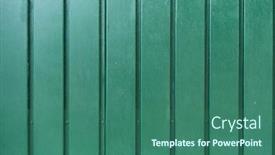  Presentation with texture - Presentation theme consisting of metal-shutter-door-texture-background background and a ocean colored foreground