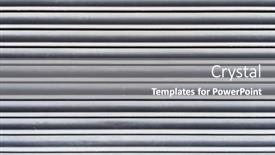 Presentation with metal - PPT layouts enhanced with metal-shutter-door-texture-background background and a gray colored foreground