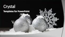  Presentation with decoration - Theme consisting of elegant black white - christmas decoration christmas sphere background and a black colored foreground