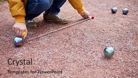  Presentation with game - Colorful PPT theme enhanced with  backdrop and a  colored foreground