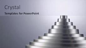  Presentation with lead metal - Slides enhanced with metal-stair-business-concept-lead background and a light blue colored foreground