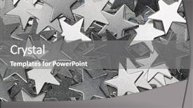  Presentation with hollywood star - Audience pleasing slides consisting of metal stars backdrop and a gray colored foreground