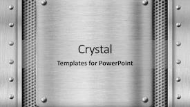  Presentation with steel - Beautiful slide deck featuring metal steel plate background backdrop and a light gray colored foreground