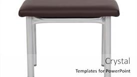 Presentation with leather - Beautiful slides featuring metal-stool-with-leather-seat backdrop and a white colored foreground