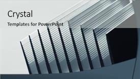  Presentation with radiator car - Beautiful presentation theme featuring metal stripped radiator closeup picture backdrop and a light gray colored foreground