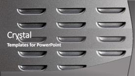  Presentation with air - Slides featuring metal surface with air vent background and a gray colored foreground