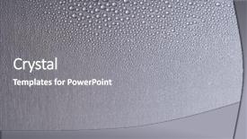  Presentation with brushed metal - PPT layouts with metal surface with water drop background and a gray colored foreground