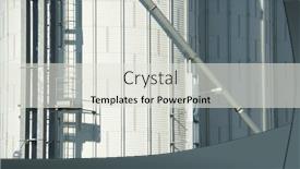  Presentation with farm - Beautiful PPT layouts featuring metal-tanks-in-a-farm backdrop and a sky blue colored foreground