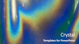  Presentation with chrome aluminium texture metal - Beautiful presentation design featuring metal texture background abstract car backdrop and a ocean colored foreground