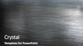  Presentation with brushed metal - PPT theme consisting of metal texture background macro photo background and a dark gray colored foreground