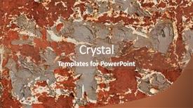  Presentation with chrome aluminium texture metal - PPT layouts enhanced with metal texture with paintwork falling background and a coral colored foreground
